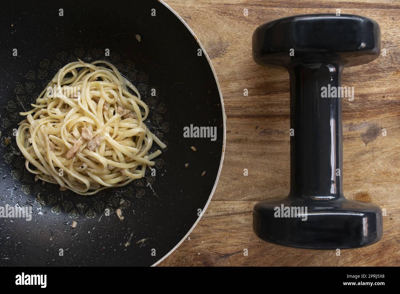 Konzept der Gastronomie und sportlichen Aktivität Stockfoto