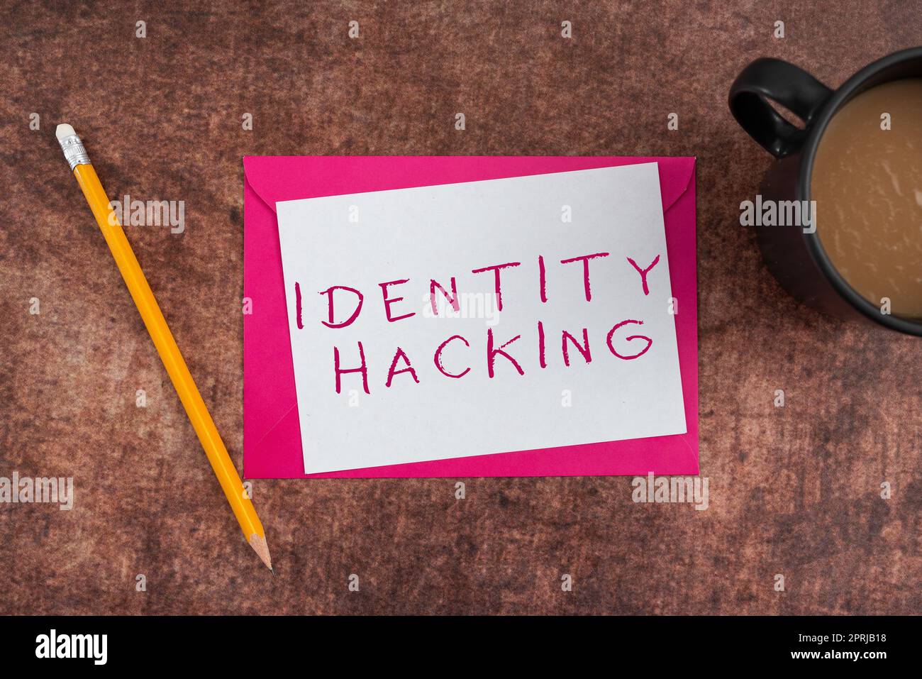 Inspiration für Zeichen-Identitäts-Hackingkriminelle, die Ihre persönlichen Daten mit Malware stehlen. Unternehmensüberblick Kriminelle, die Ihre persönlichen Daten mit Malware stehlen Stockfoto