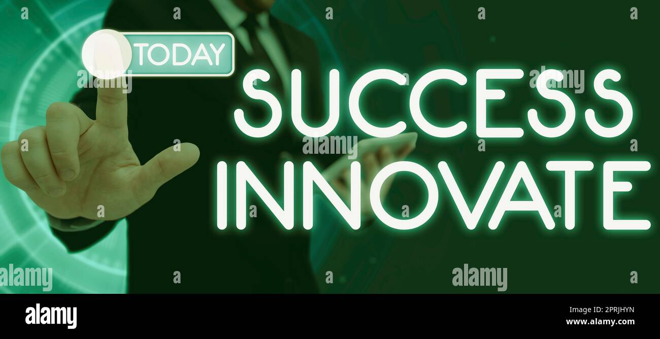 Text zeigt Inspiration Erfolg Innovatemake-Organisationen sind anpassungsfähiger an die Marktkräfte. Wort für Unternehmen anpassungsfähiger an die Marktkräfte machen Stockfoto