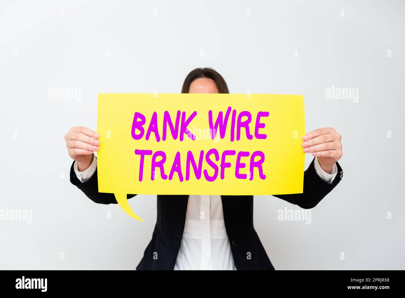 Konzeptionelle Darstellung Banküberweisung elektronischer Geldtransfer von Bank zu Bank. Konzept für elektronischen Geldtransfer von Bank zu Bank Stockfoto