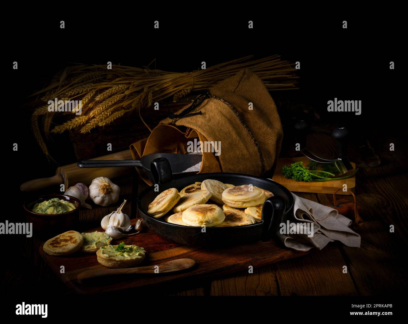 Bieszczadzkie Proziaki, Soda-Brot, aus Subkarpathien Stockfoto