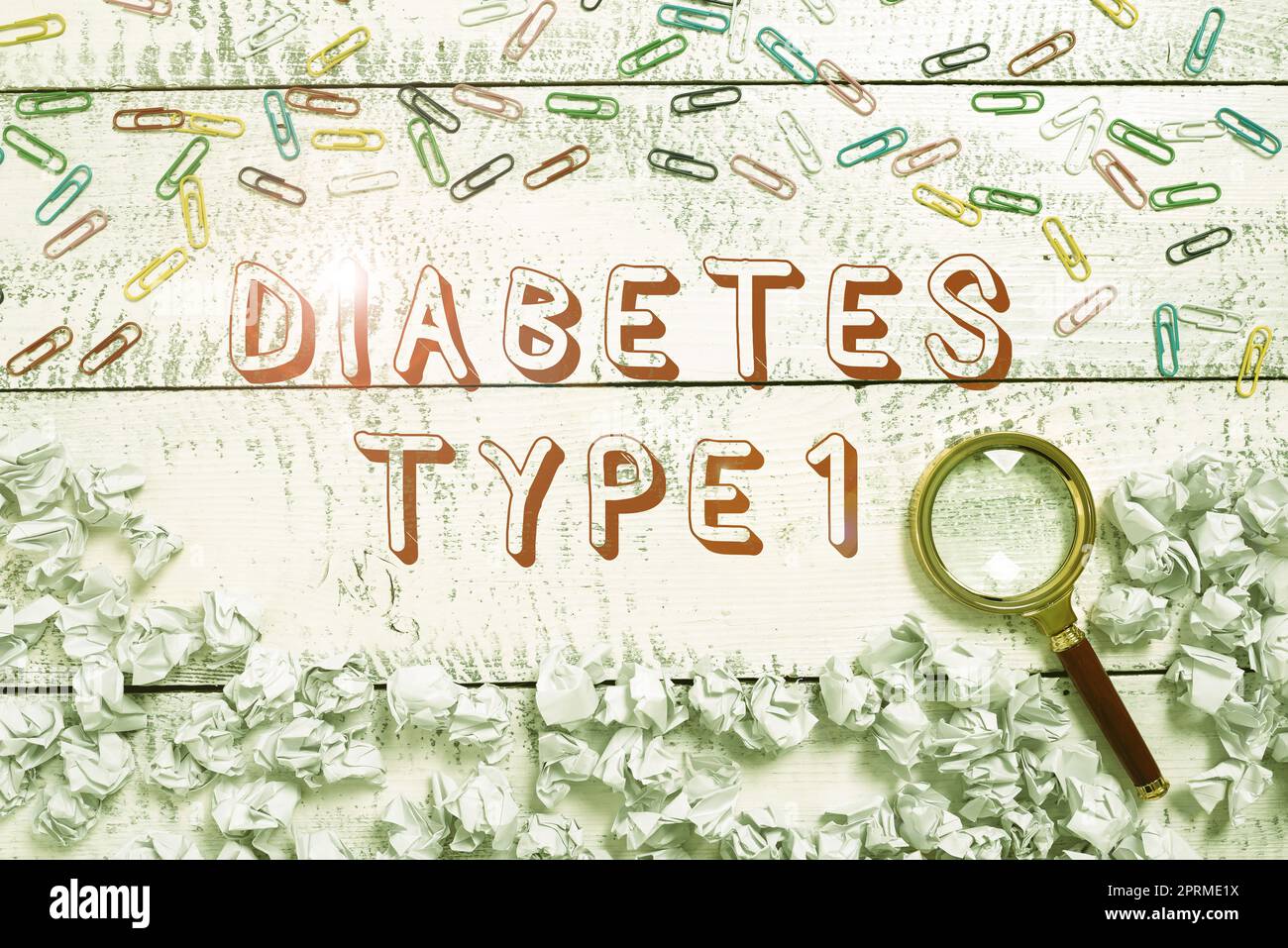Handschriftenschild Diabetes Typ 1, Geschäftskonzept Zustand, in dem die  Bauchspeicheldrüse wenig oder kein Insulin produzieren Mann mit Glühbirnen  und Puzzle-Stück Stockfotografie - Alamy