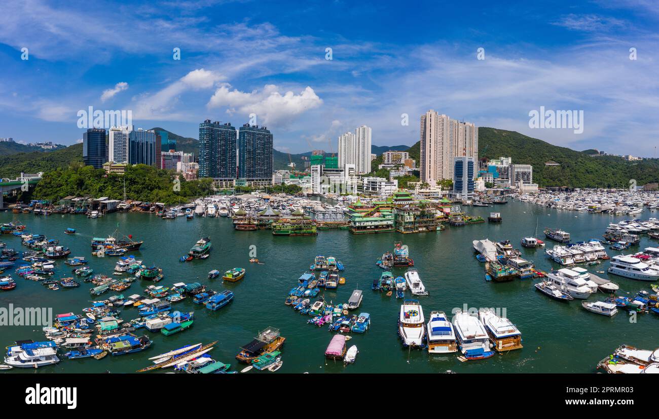 Aberdeen, Hongkong 24. August 2020: Hong Kong Yacht Club Stockfoto