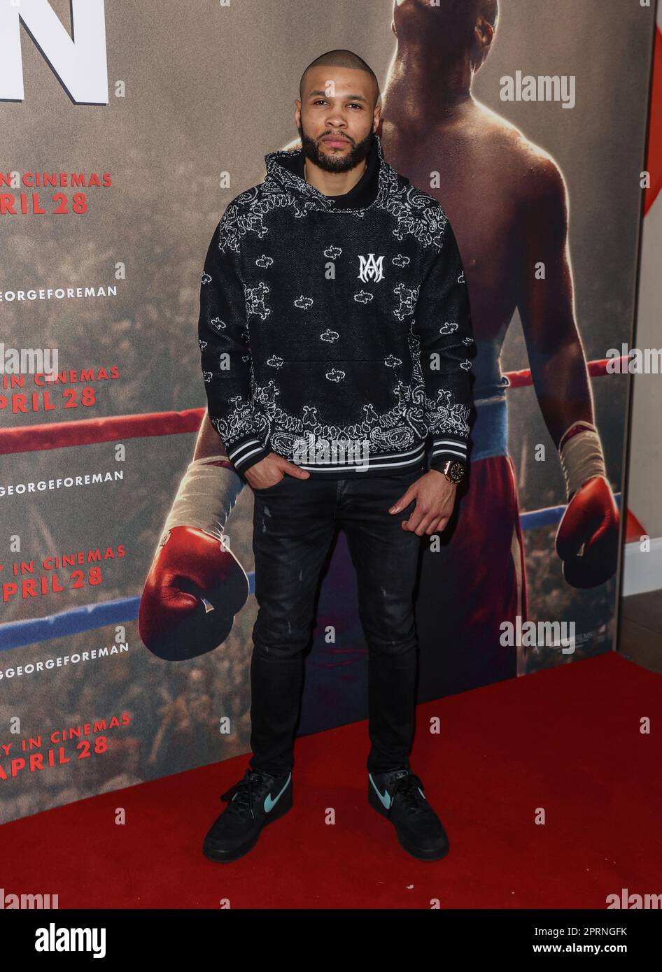 Chris Eubank Jr hat an einer VIP-Gala-Vorführung von „Big George Foreman“ im Ham Yard Hotel in London teilgenommen. (Foto: Brett Cove / SOPA Images / Sipa USA) Stockfoto