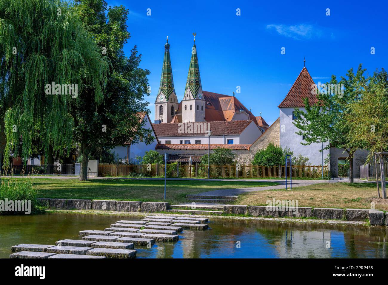 Historische Kirche Beilngries Stockfoto