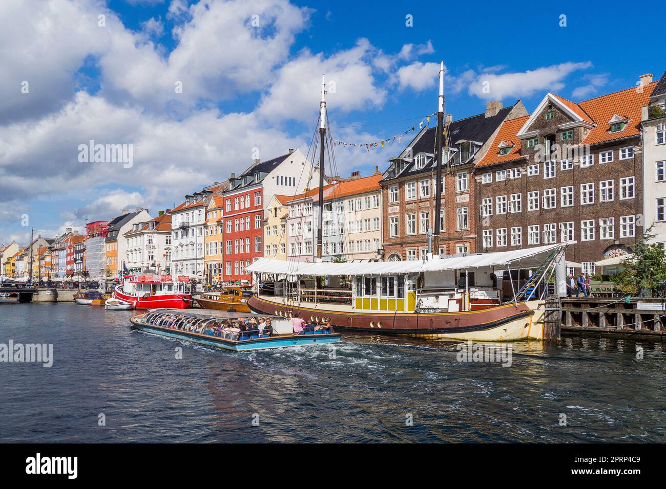 Dänemark, Kopenhagen - Nyhavn Stockfoto