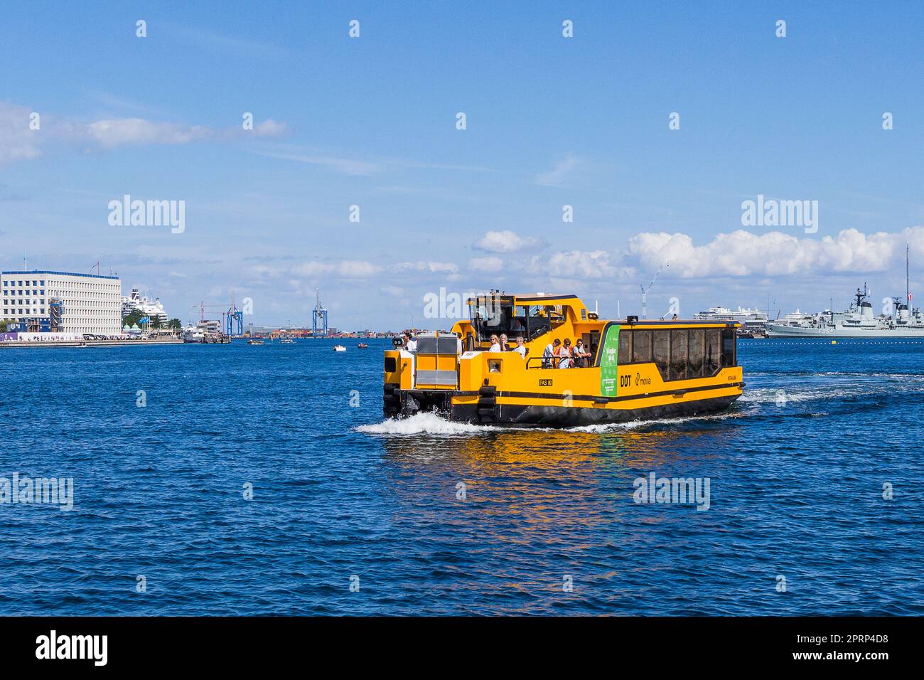 Dänemark, Kopenhagen - Wassertaxi Bus Stockfoto