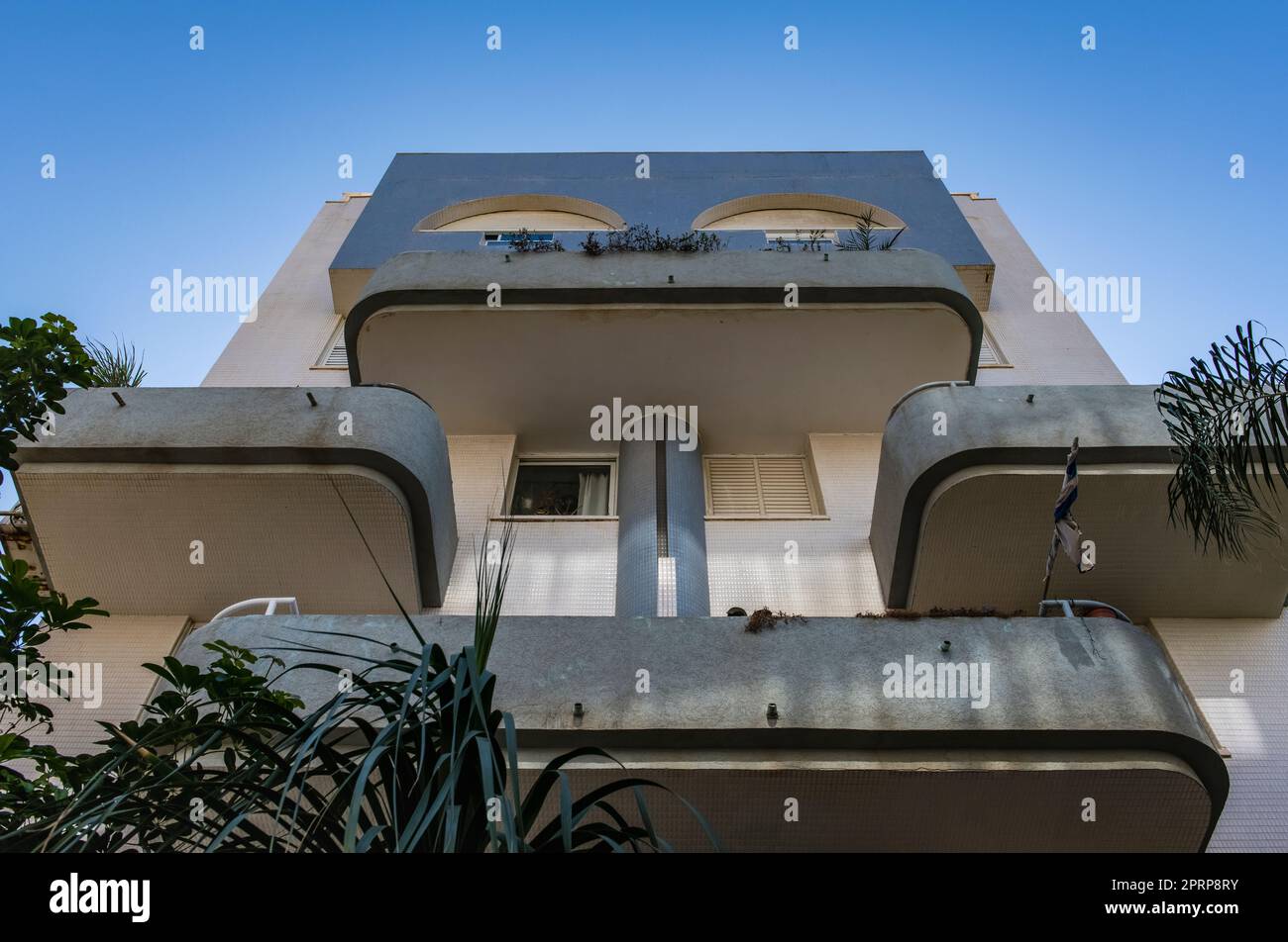 Bauhaus Apartments Tel Aviv Israel Stockfoto