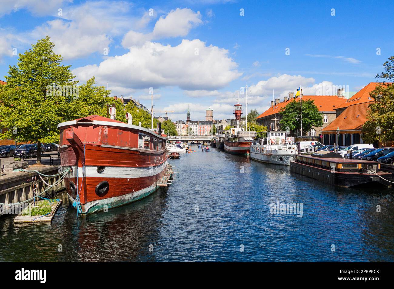 Dänemark, Kopenhagen - Frederiksholms-Kanal Stockfoto