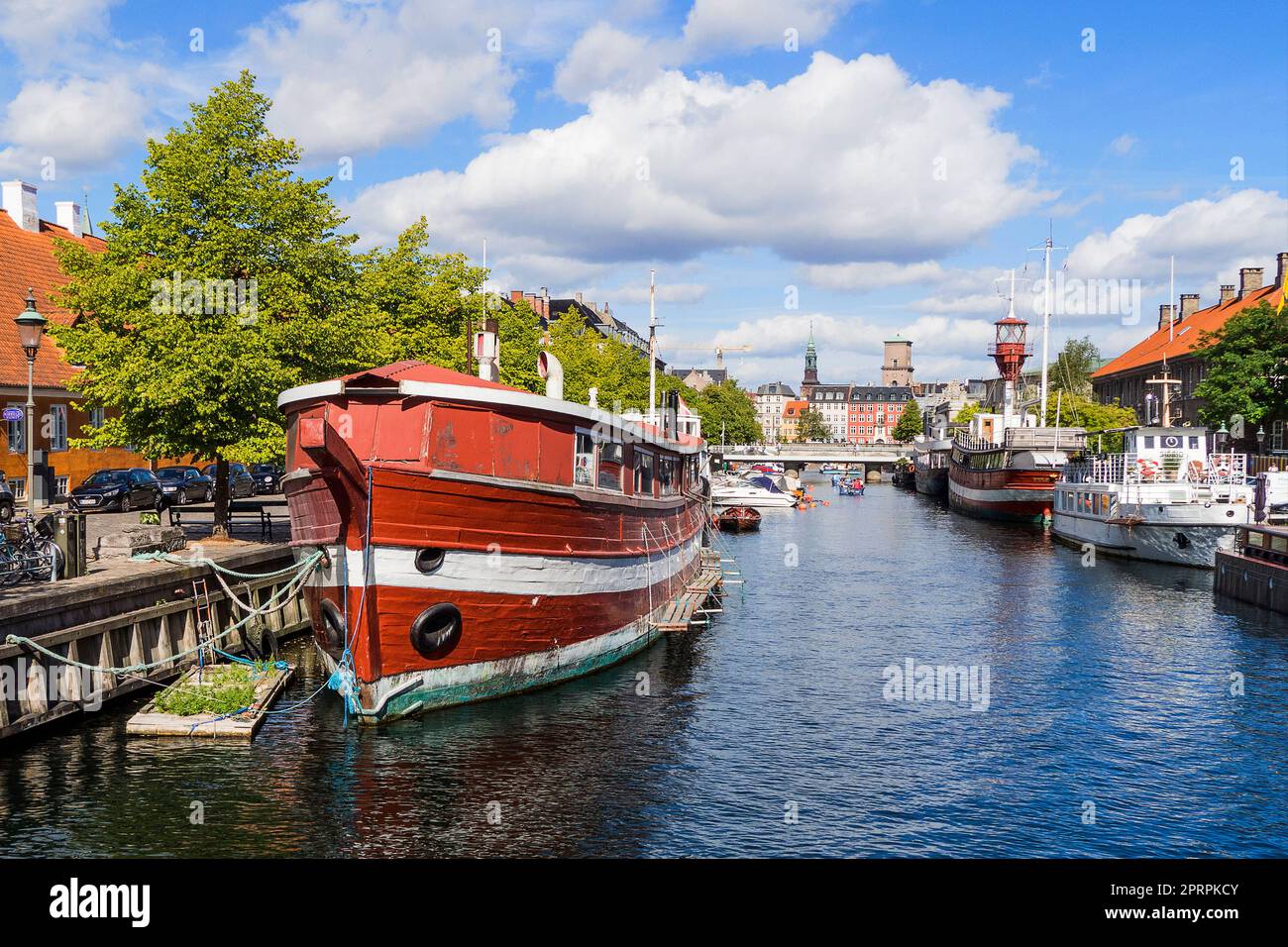 Dänemark, Kopenhagen - Frederiksholms-Kanal Stockfoto