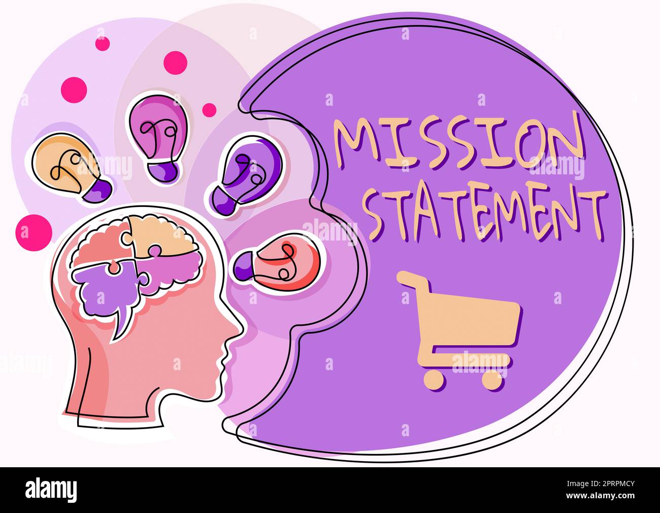 Schreiben mit Text Mission StatementFormal Summary of the objectives and Values of a company (Zusammenfassung der Ziele und Werte eines Unternehmens). Geschäftsidee formelle Zusammenfassung der Ziele und Werte eines Unternehmens Stockfoto