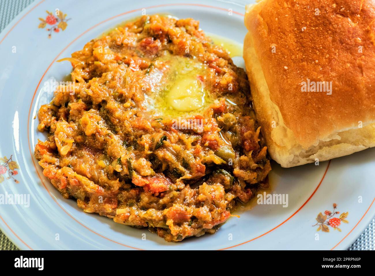 pav Bhaji Gericht, Street Food Stockfoto