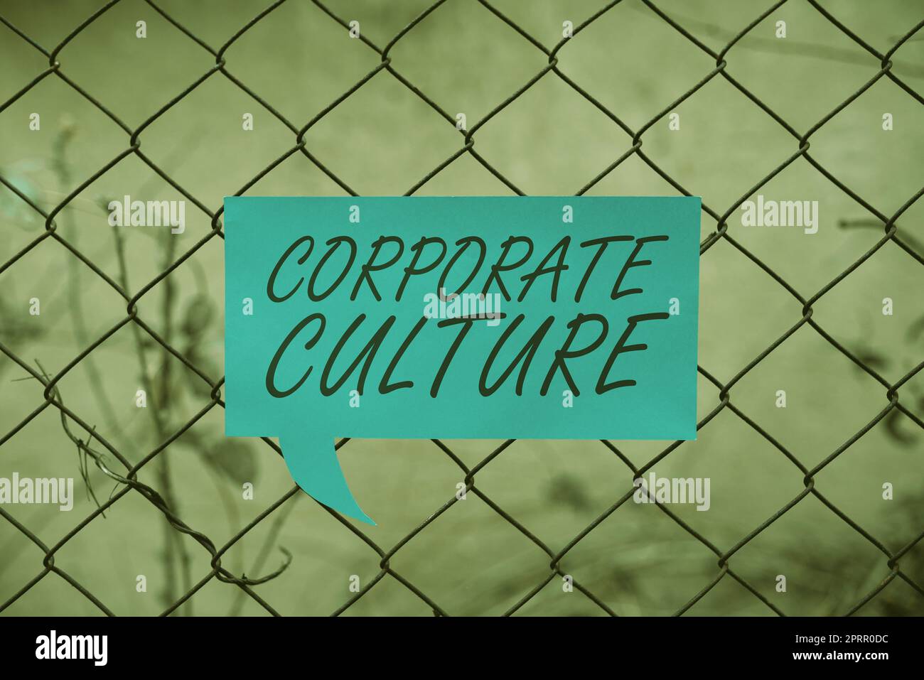 Konzeptionelle Darstellung der Unternehmenskultur Überzeugungen und Ideen, dass ein Unternehmen gemeinsame Werte hat. Das Geschäftskonzept ist der Überzeugung und den Vorstellungen, dass ein Unternehmen gemeinsame Werte hat Stockfoto