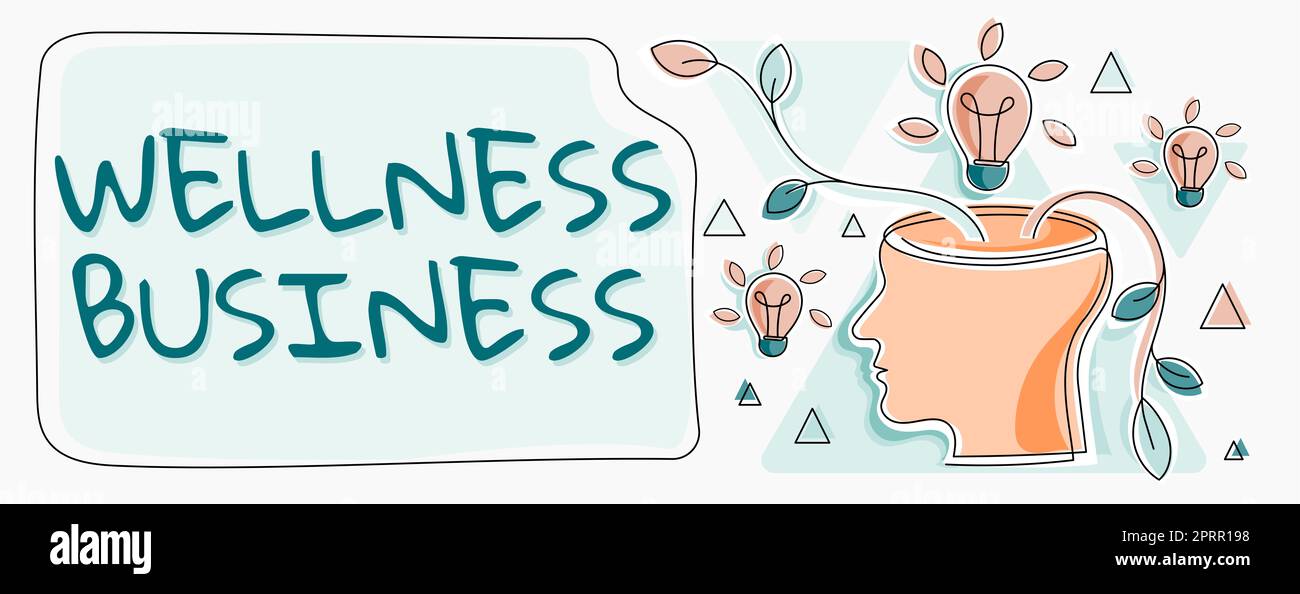 Textunterschrift Präsentation Wellness BusinessProfessional Venture fokussiert auf die Gesundheit von Geist und Körper. Business Showcase Professionelles Unternehmen fokussiert auf die Gesundheit von Geist und Körper Stockfoto