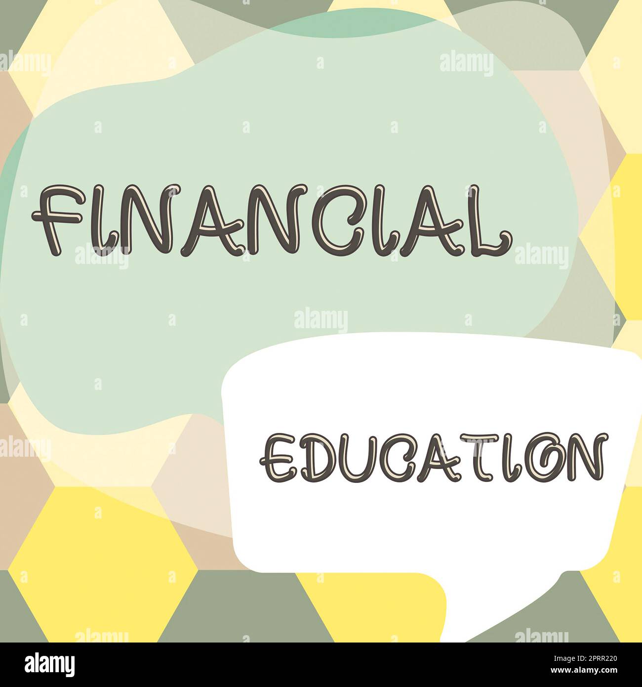 Handschrift Text Financial Education. Wort für das Verständnis von Währungsbereichen wie Finanzen und Investitionen Stockfoto