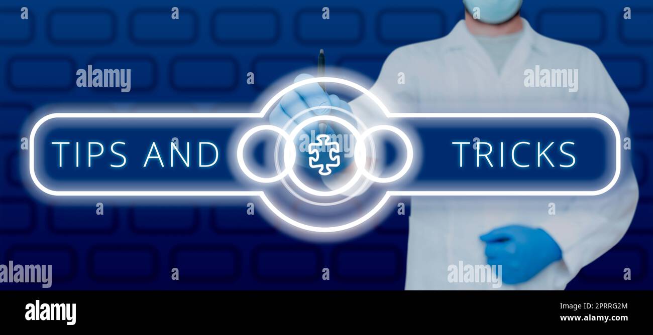 Konzeptionelle Beschriftung Tipps und Tricks hilfreiche Tipps, die bestimmte Aktionen einfacher machen. Internet-Konzept hilfreiche Tipps, die bestimmte Aktionen einfacher machen Stockfoto