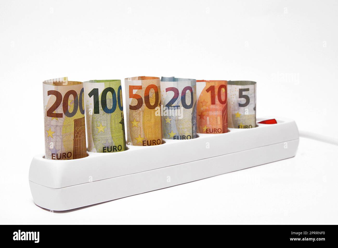Anstieg der Strompreise Stockfoto