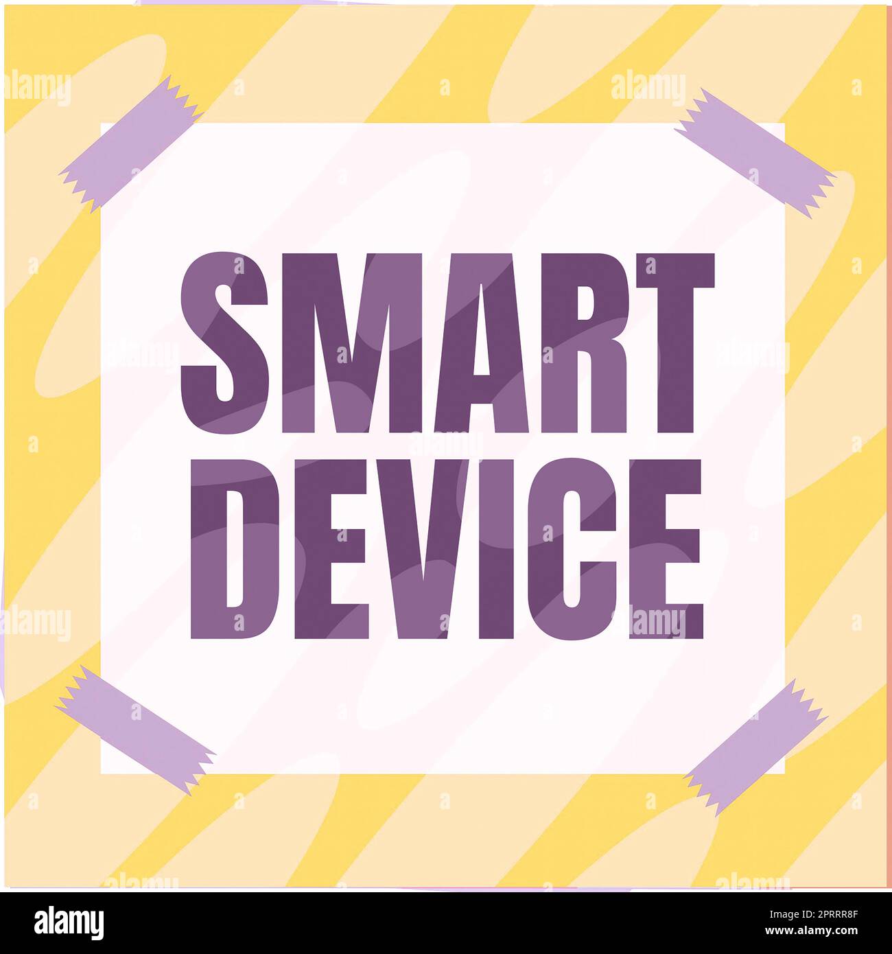 Textüberschrift mit Smart Device. Wort für elektronische Gadget, das in der Lage, zu verbinden teilen interagieren mit dem Benutzer Stockfoto