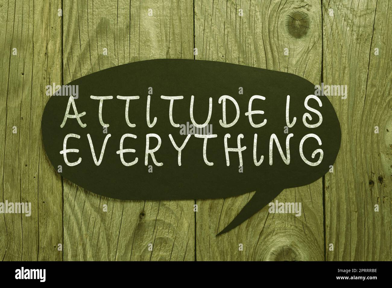 Text, der Inspiration Haltung zeigt, ist alles. Wort für positive Aussichten ist der Leitfaden für ein gutes Leben Stockfoto