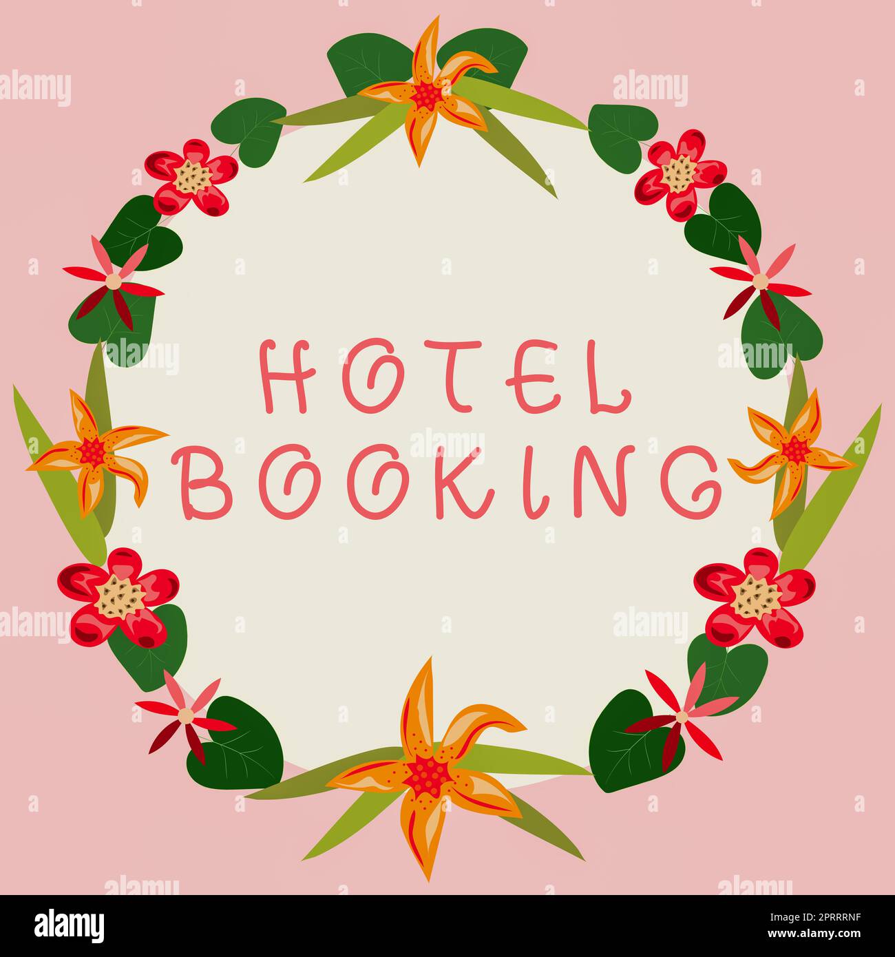 Schreiben mit dem angezeigten Text Hotelbuchung. Geschäftsidee Online-Reservierung Presidential Suite De Luxe Hospitality Stockfoto