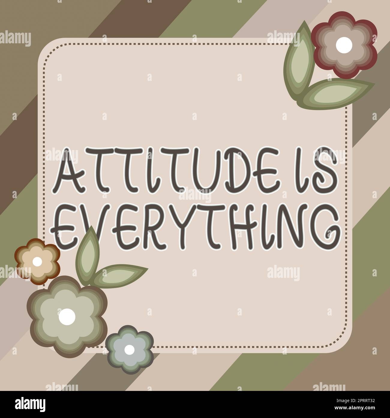 Text, der Inspiration Haltung zeigt, ist alles. Konzeptfoto positive Aussichten sind der Leitfaden für ein gutes Leben Stockfoto