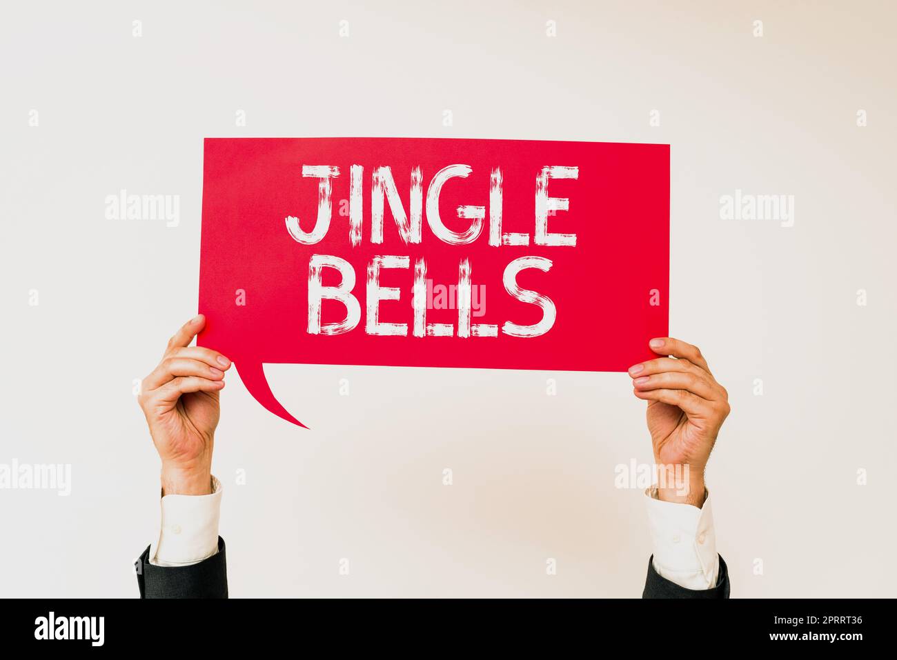 Konzeptionelle Darstellung Jingle Bells. Business Showcase berühmtesten traditionellen Weihnachtslied auf der ganzen Welt Stockfoto