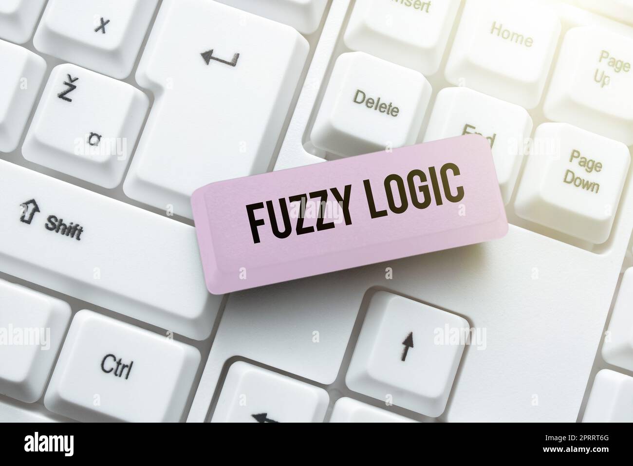 Inspiration mit Schild Fuzzy Logic. Das Internet-Konzept überprüft das Ausmaß von Schmutz und Fettmengen von Seife und Wasser Stockfoto