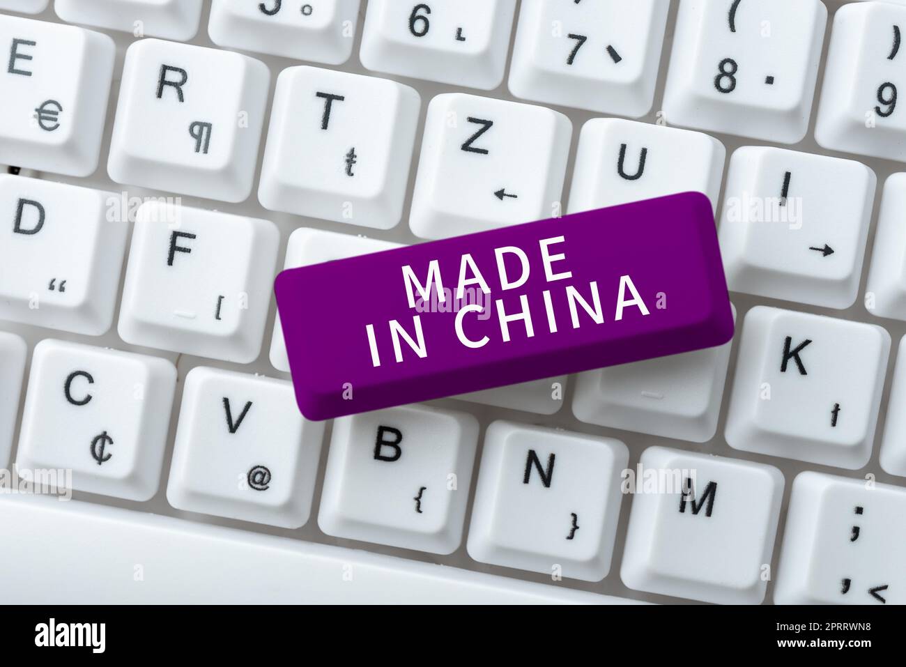 Konzeptionelle Bildunterschrift aus China. Geschäftsansatz Großhandelsmarkt globaler Handel Asiatischer Handel Stockfoto