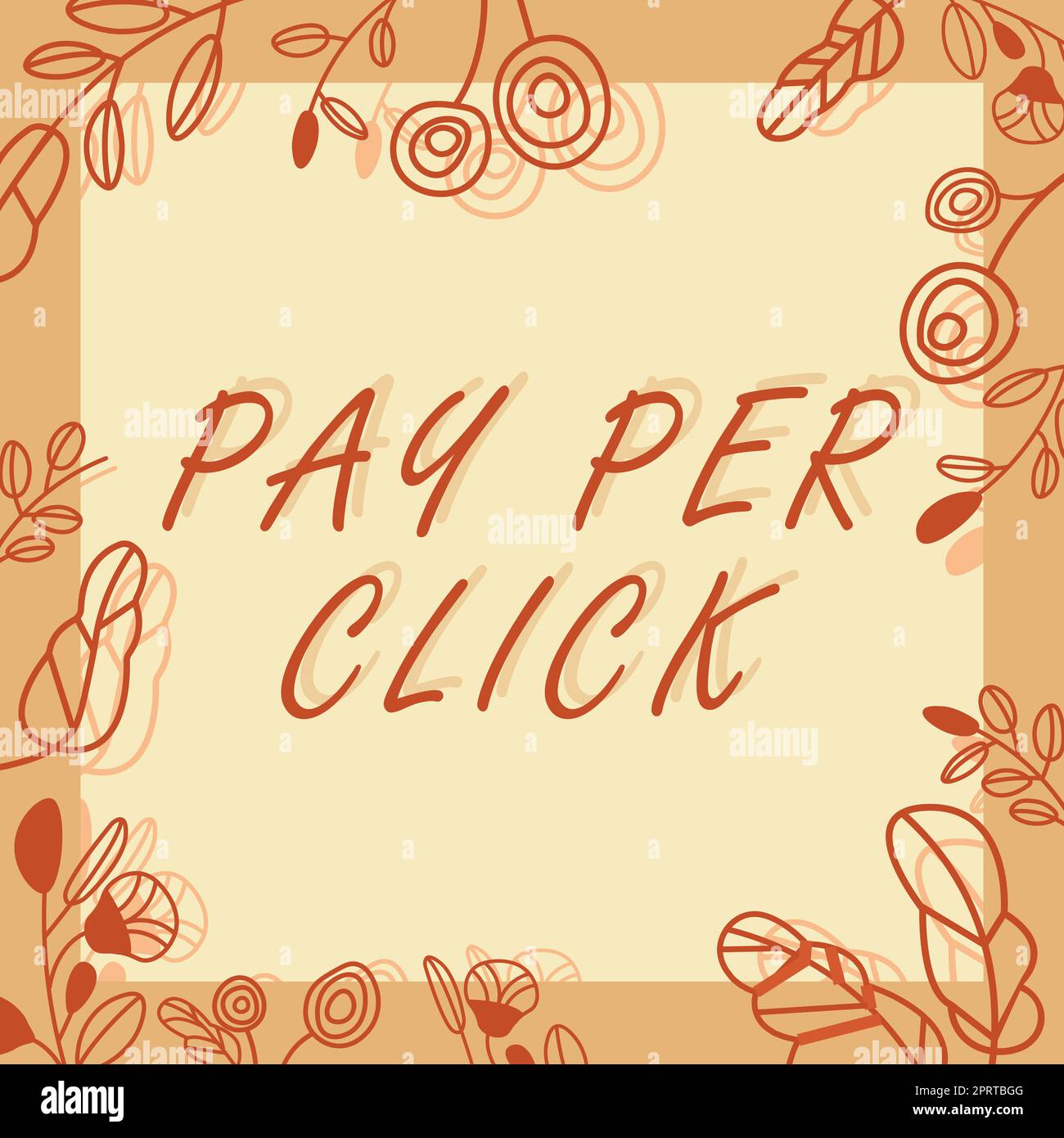 Handschrift Text Pay per Click, Business Ansatz Internet-Werbung Modell Suchmaschine Marketing-Strategie Stockfoto