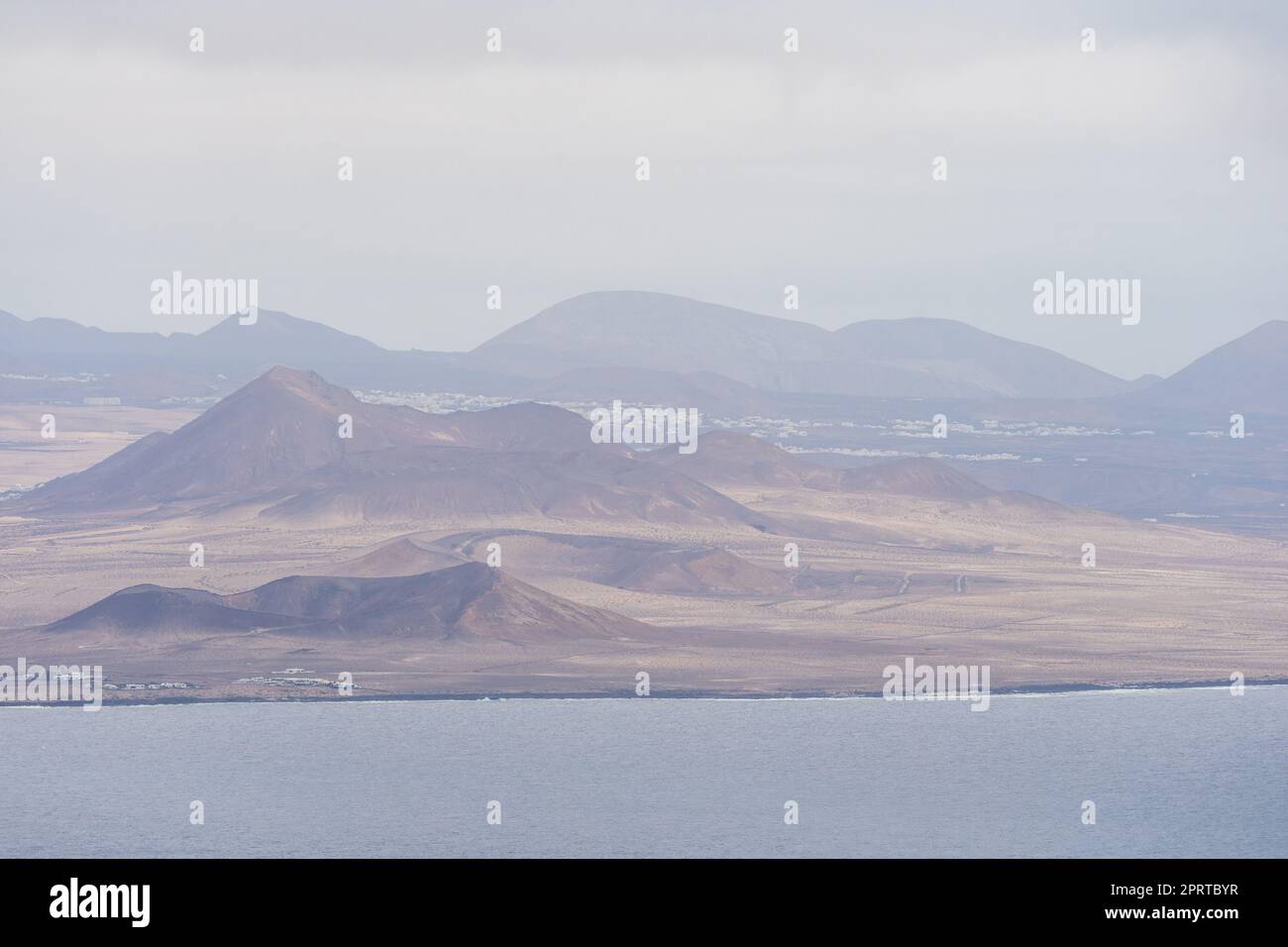 Typische Naturlandschaft der Insel. Blick vom Mirador de Guinate. Lanzarote. Kanarische Inseln. Spanien. Stockfoto