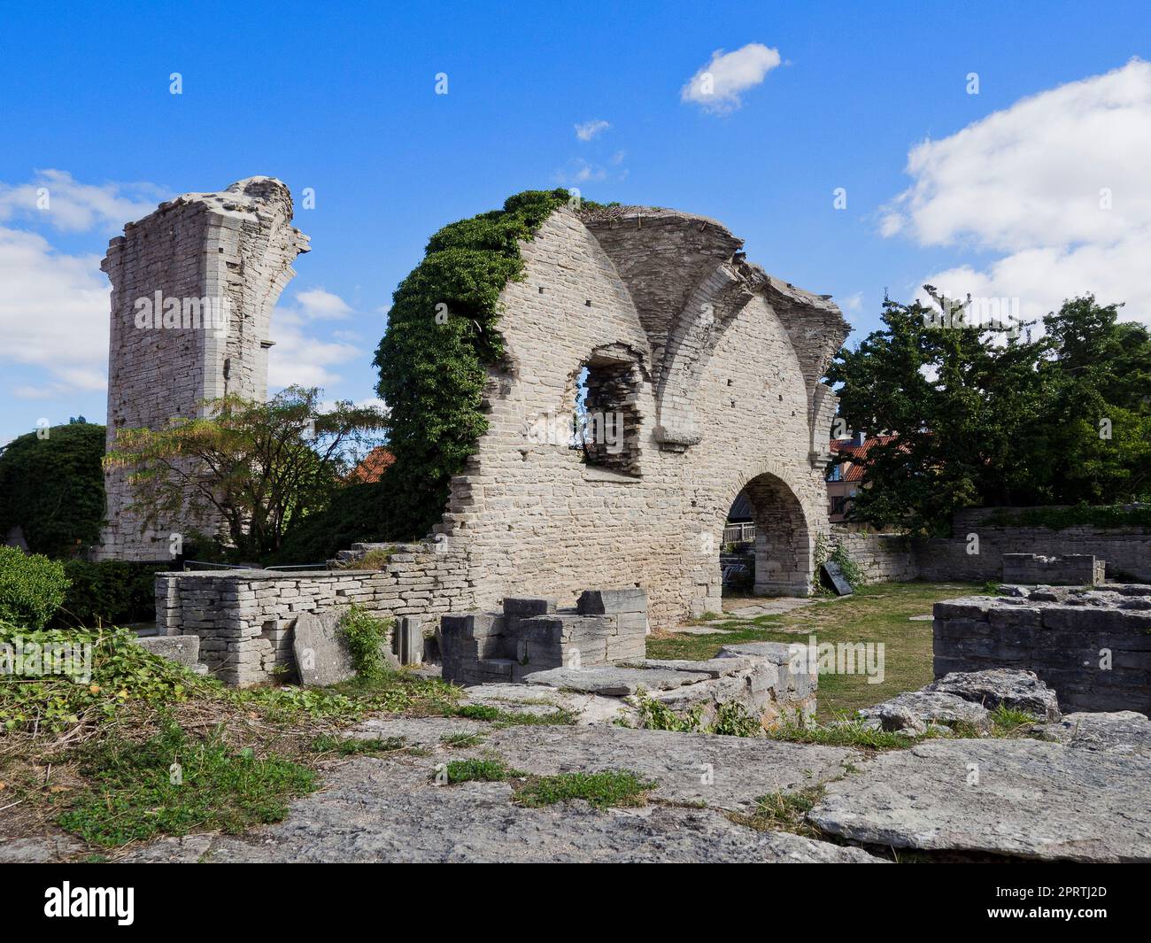 Schweden, Gotland - St. Pers Ruine in Visby Stockfoto