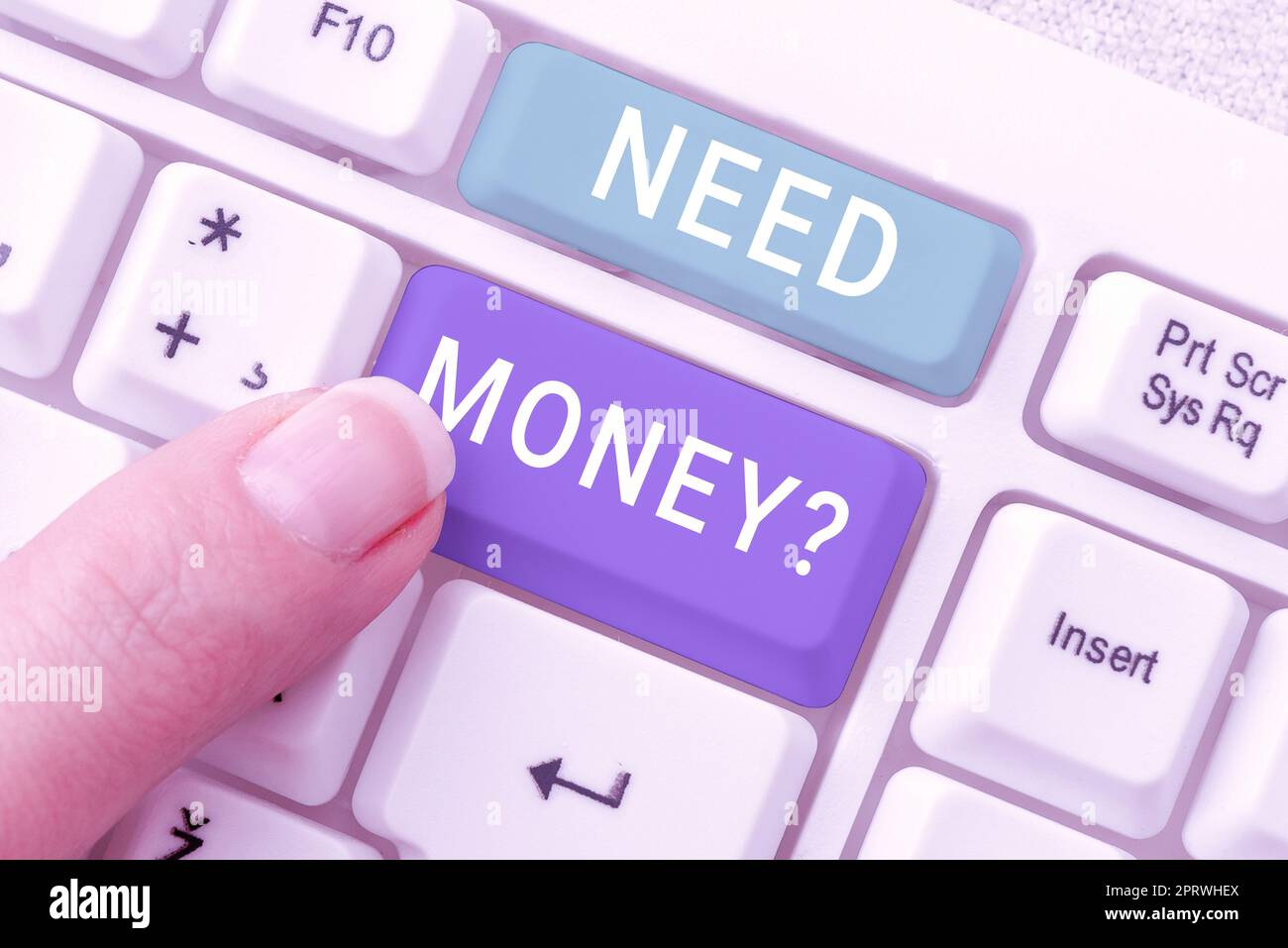 Handschriftentext Need Money Question, Business Overview Need to save more Cash Monetary Problem and Financial Trouble Stockfoto