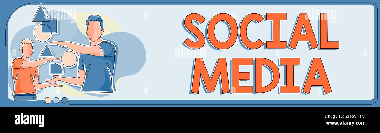 Inspiration zeigt Zeichen Social Media. Internet-Konzept Online-Kommunikationskanal Vernetzung Microblogging Stockfoto