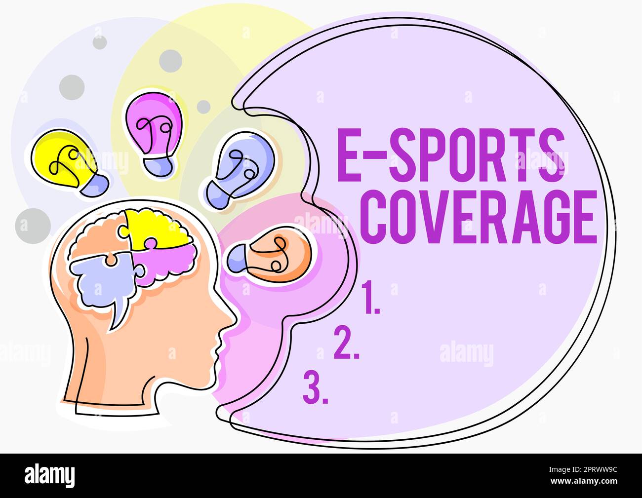 Konzeptionelle Darstellung E Sports CoverageReporting live zum neuesten Sportwettbewerb Broadcasting. Geschäftsansatz Live-Berichterstattung über den neuesten Sportwettbewerb Broadcasting Stockfoto