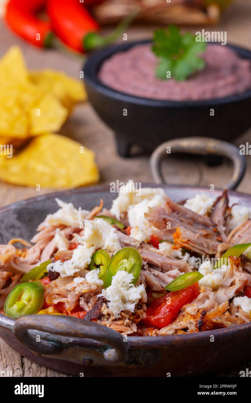 Wir fuhren Schweinefleisch Stockfoto