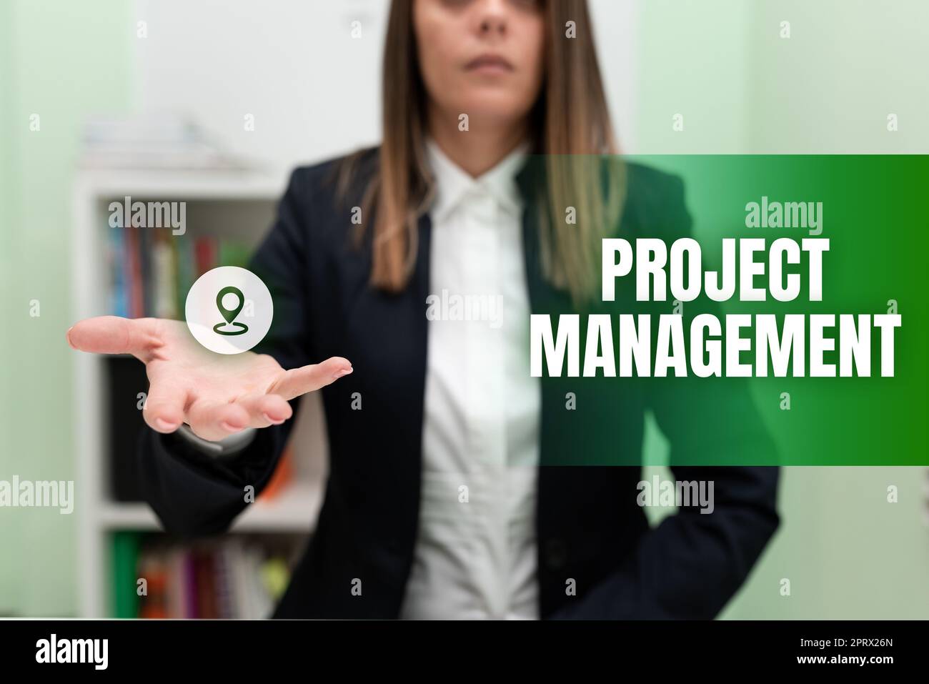 Konzeptionelle Darstellung der Prozessfähigkeiten von Project Management Application zum Erreichen von Zielen und Zielen. Konzept bedeutet Fähigkeiten im Anwendungsprozess, um Ziele und Ziele zu erreichen Stockfoto