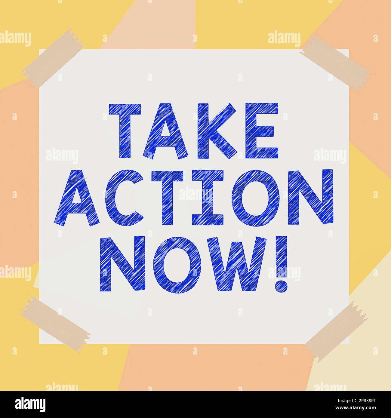 Konzeptdarstellung Jetzt handeln, Geschäftsansatz Jetzt handeln sofort sofort antworten Es muss dringend etwas getan werden Stockfoto