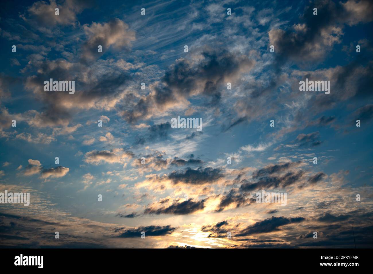 Sonnenuntergang Himmel Stockfoto