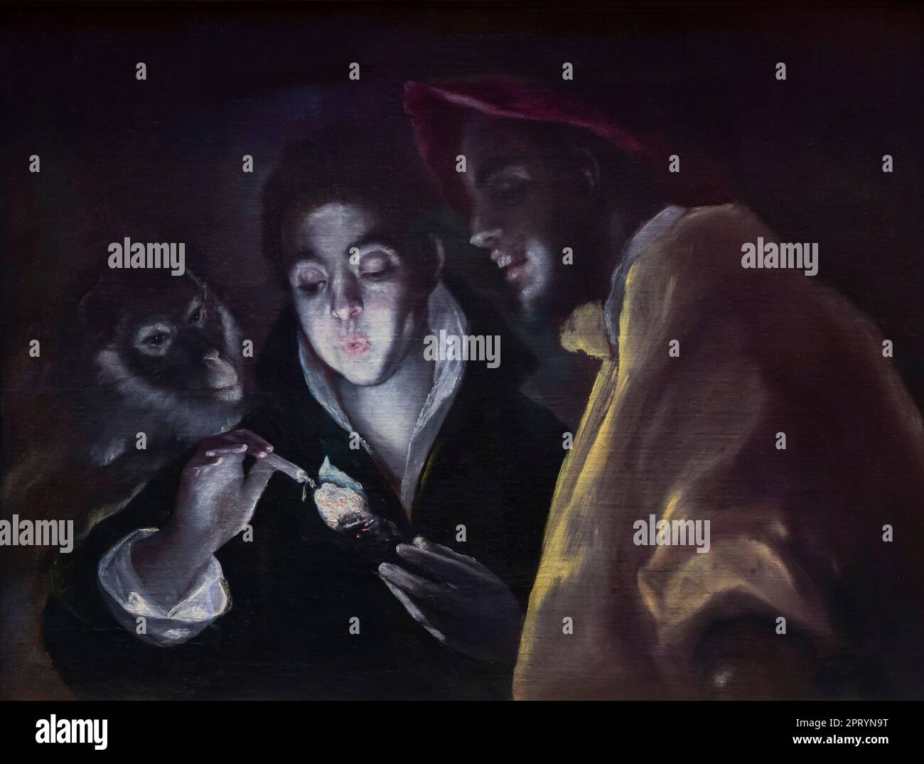 An Allegory, Fabula, El Greco, um 1590, Stockfoto