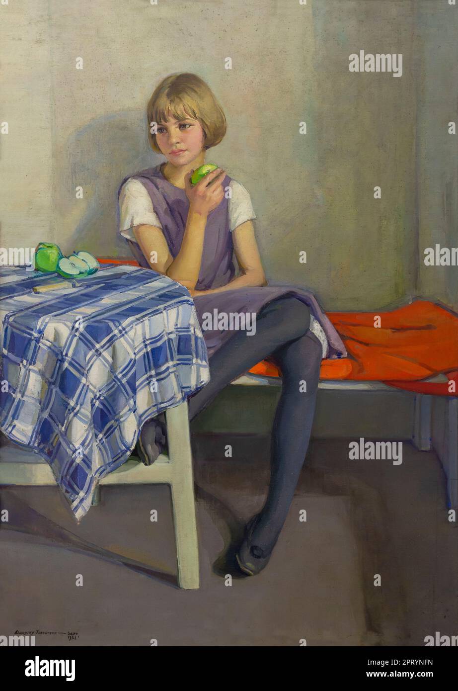 Grüne Äpfel, Dorothy Johnstone, 1921, Stockfoto