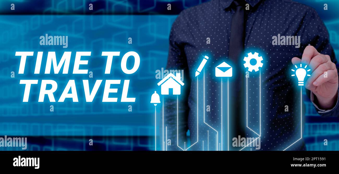 Konzeptionelle Darstellung Time to Travel, Geschäftsübersicht Collect Moments Old Ways hat keine neuen Türen geöffnet. Lassen Sie uns erkunden. Stockfoto