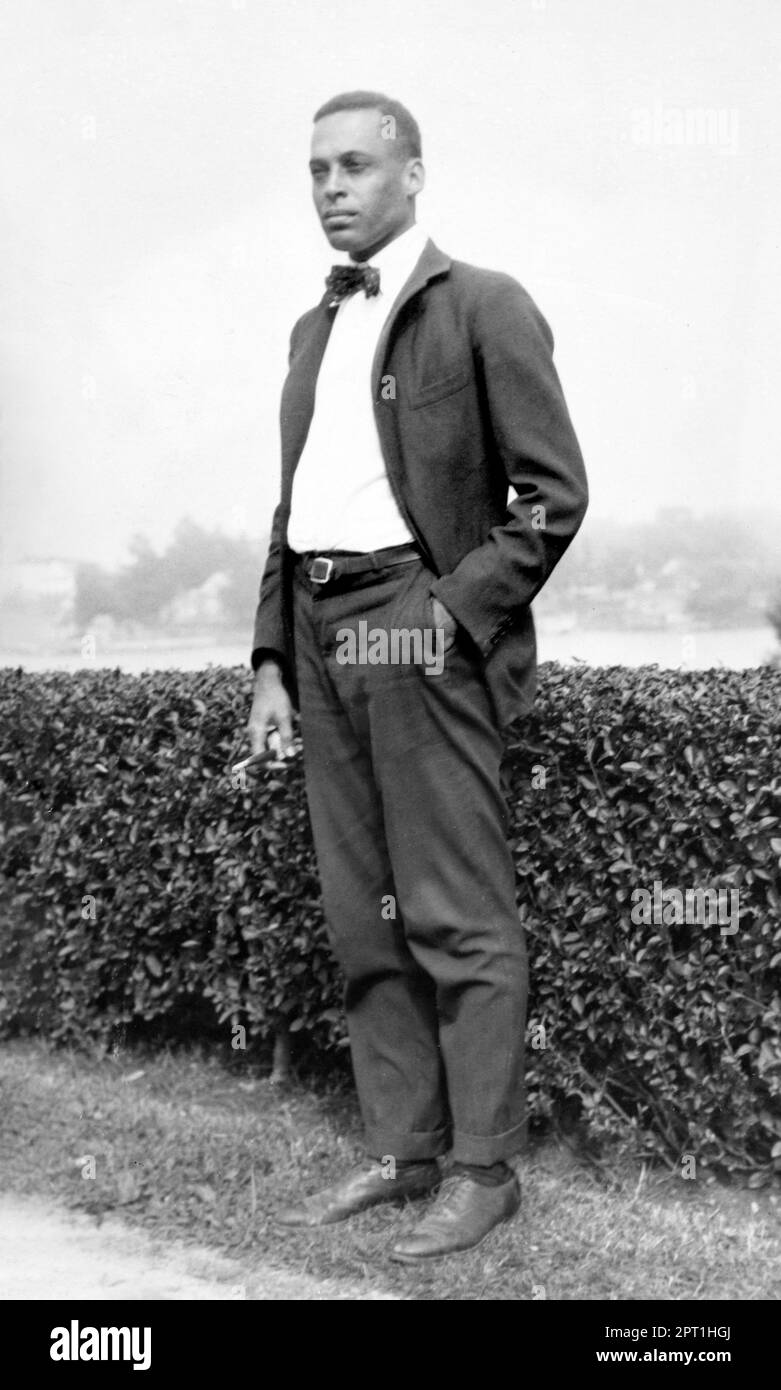 Ernest Everett Eben. Portrait des Afro-America-Wissenschaftlers Ernest Everett Just (1883-1941), c. 1920 Stockfoto