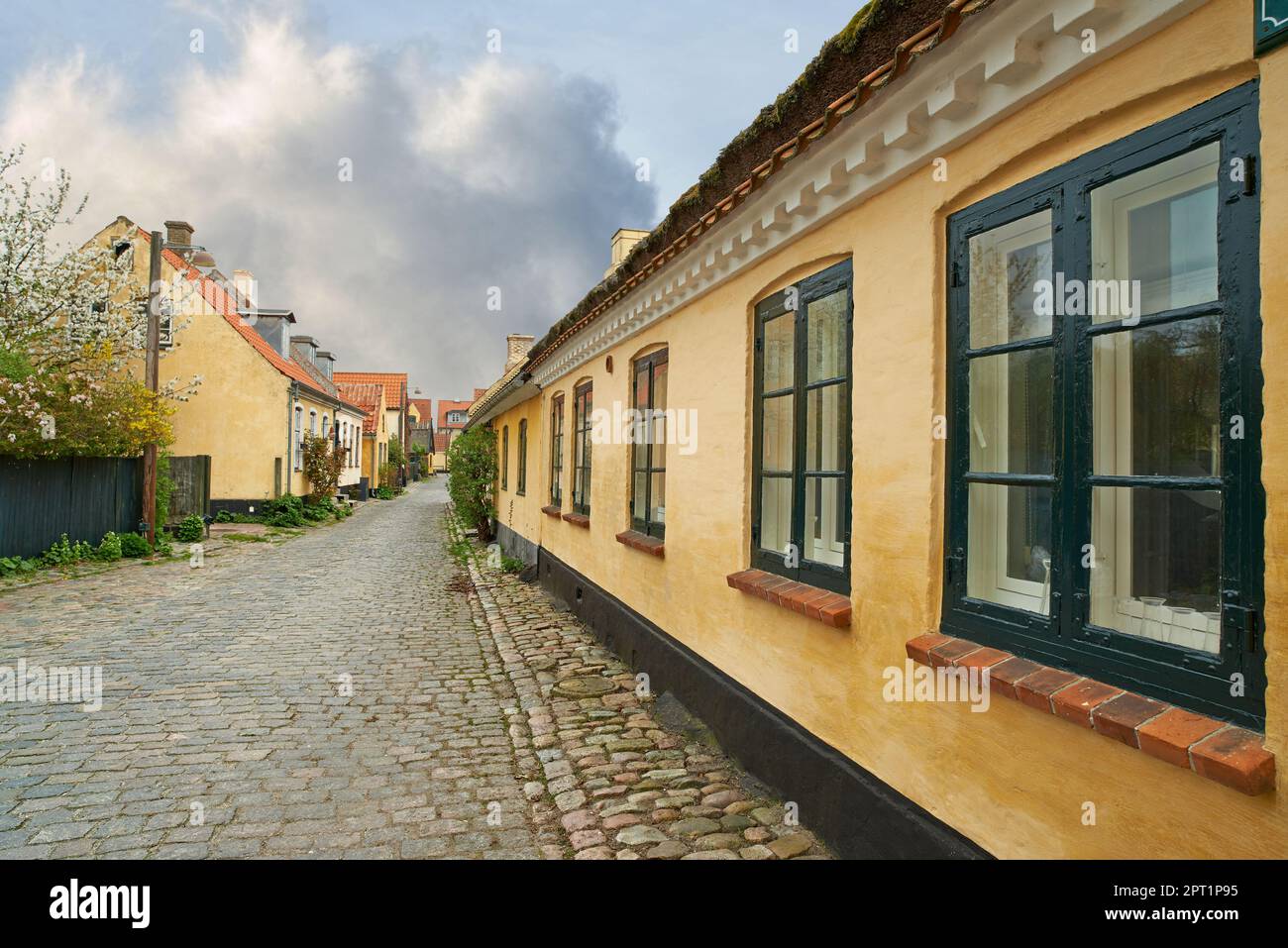 Geschichte durch Architektur leben. Olld Häuser in der historischen Stadt Dragoer, Kopenhagen, Dänemark Stockfoto