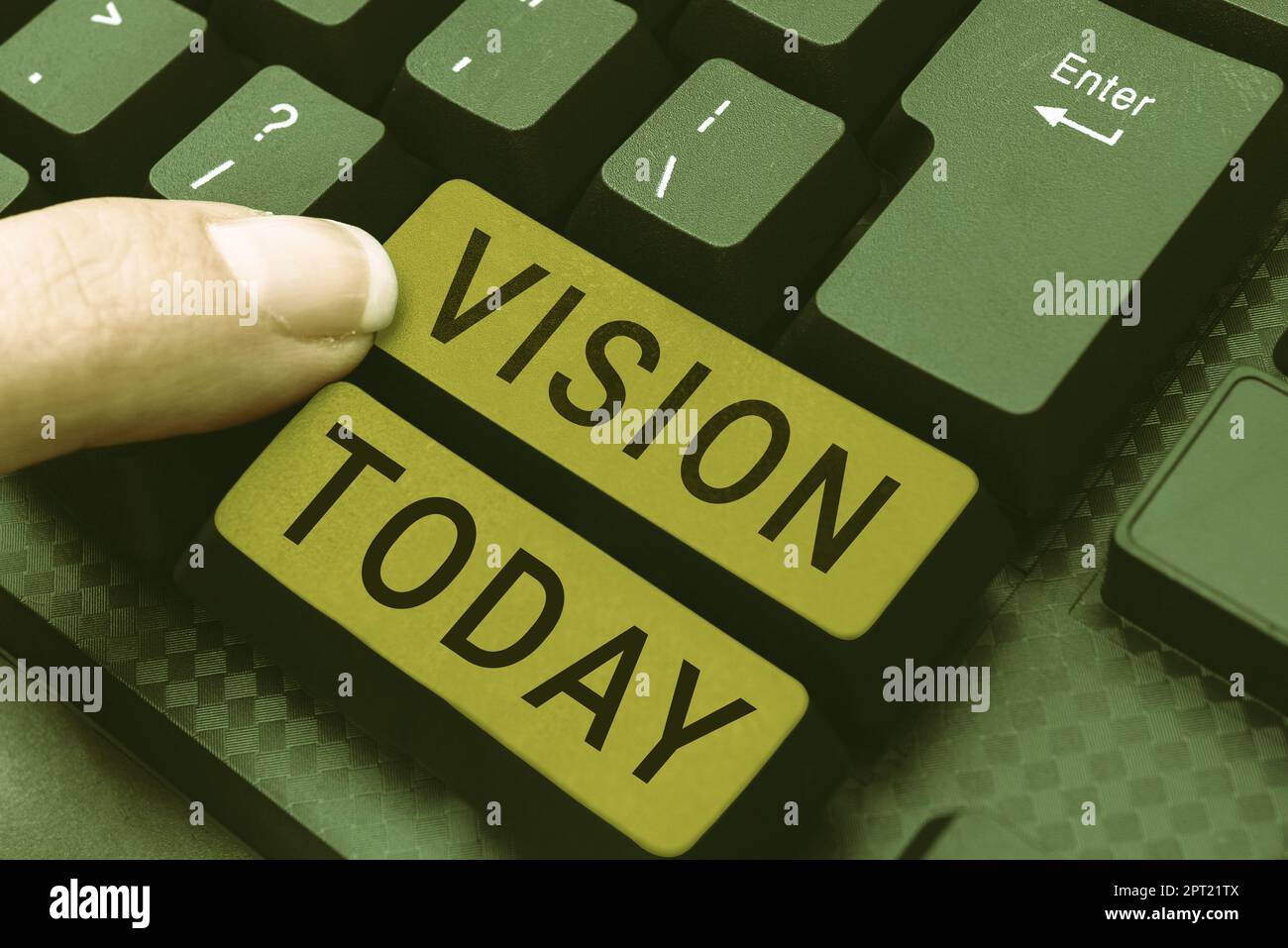 Schild mit Vision, Konzept, das etwas bedeutet, was gesehen wird oder ...