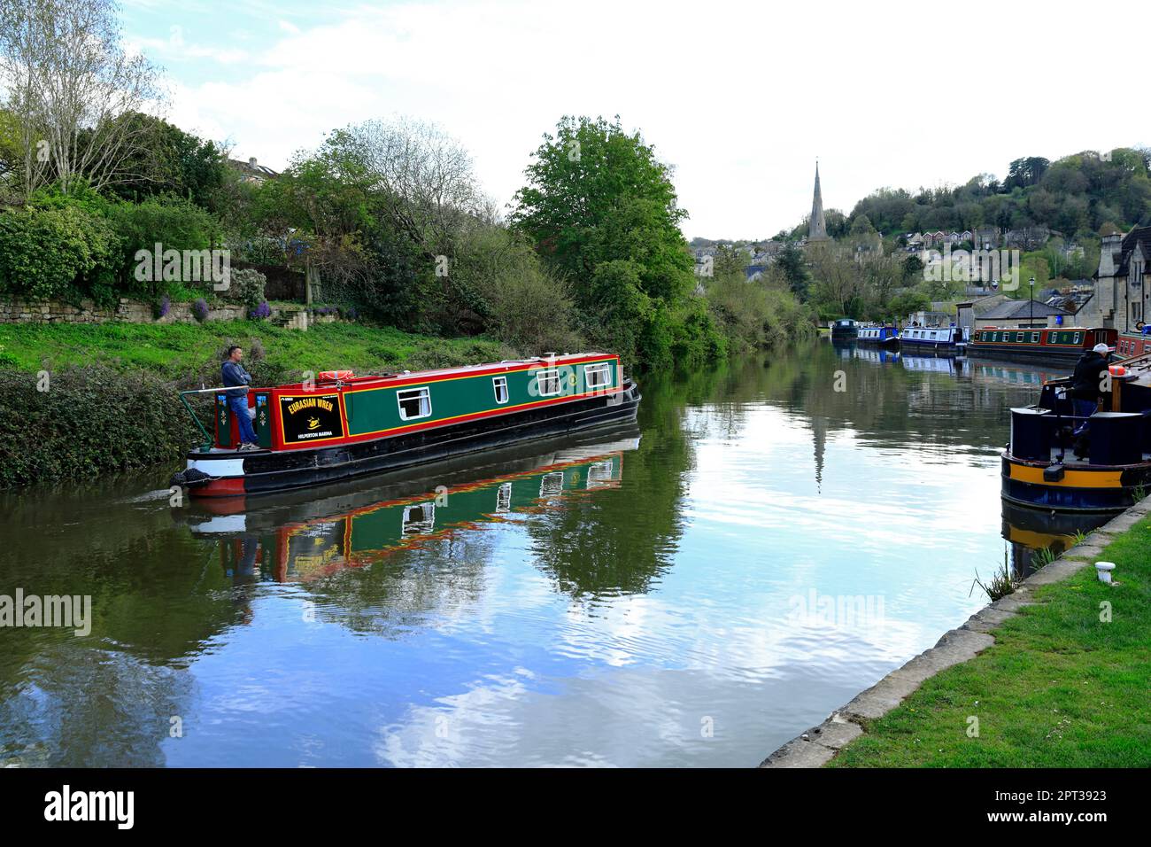 Schmalboot Kennet und Avon Canal, Widcombe, Bath, Somerset, England, UK. Stockfoto