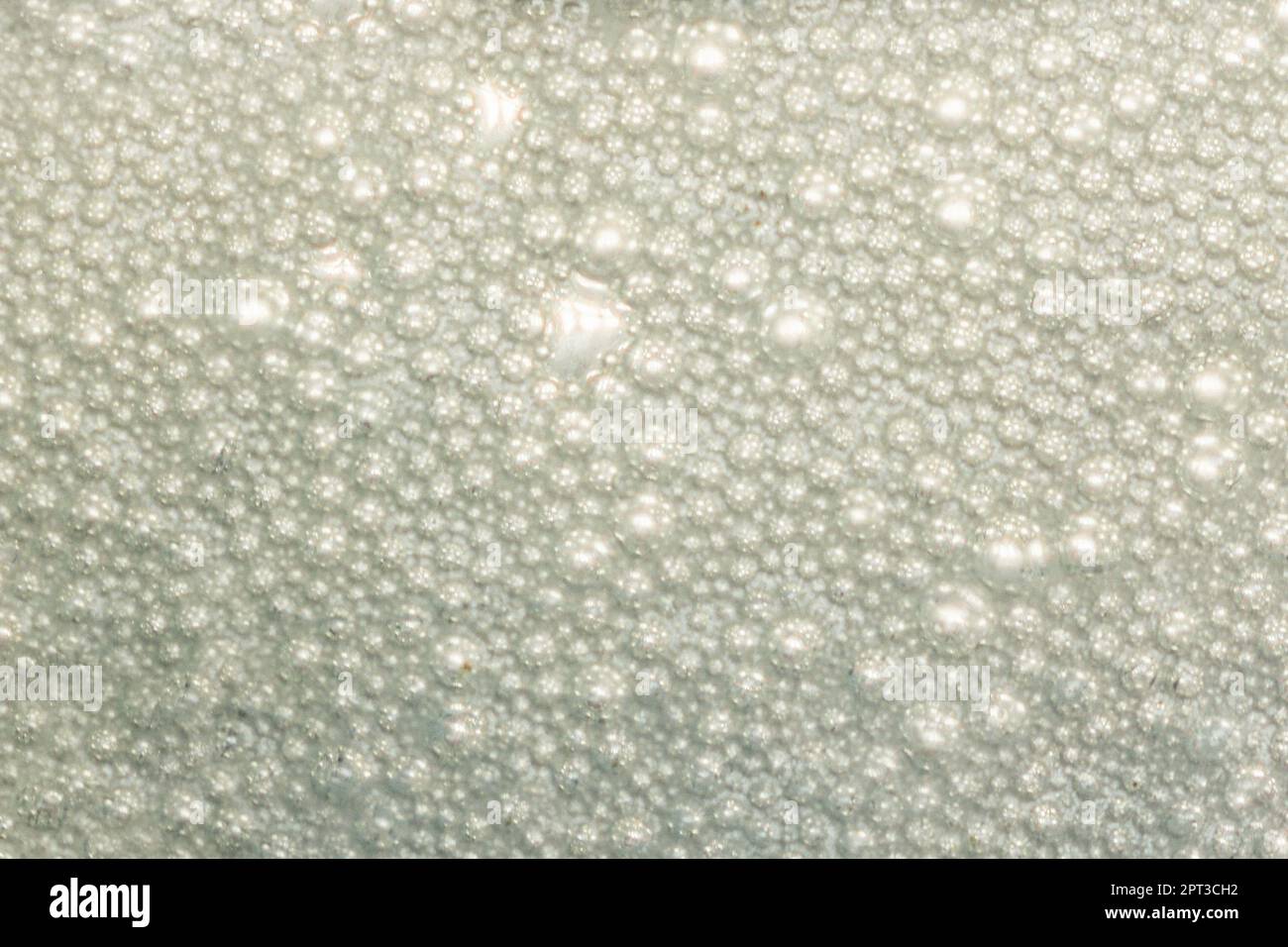 Glänzende Seifenblasen, abstrakte Hintergründe Stockfoto
