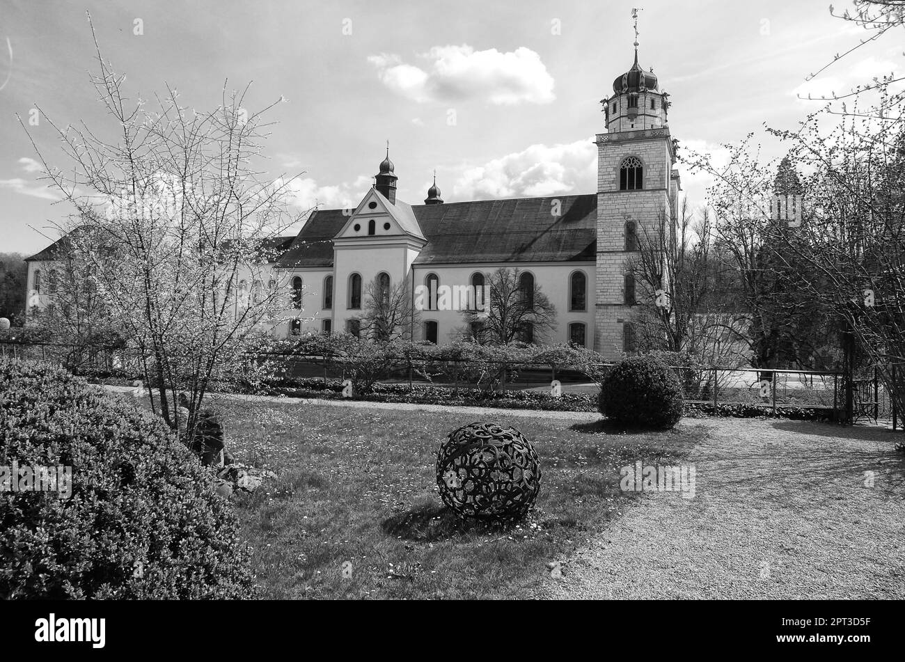 Abtei Rheinau, Kloster Rheinau, Benediktinerkloster in Rheinau, Kanton Zürich, Schweiz Stockfoto