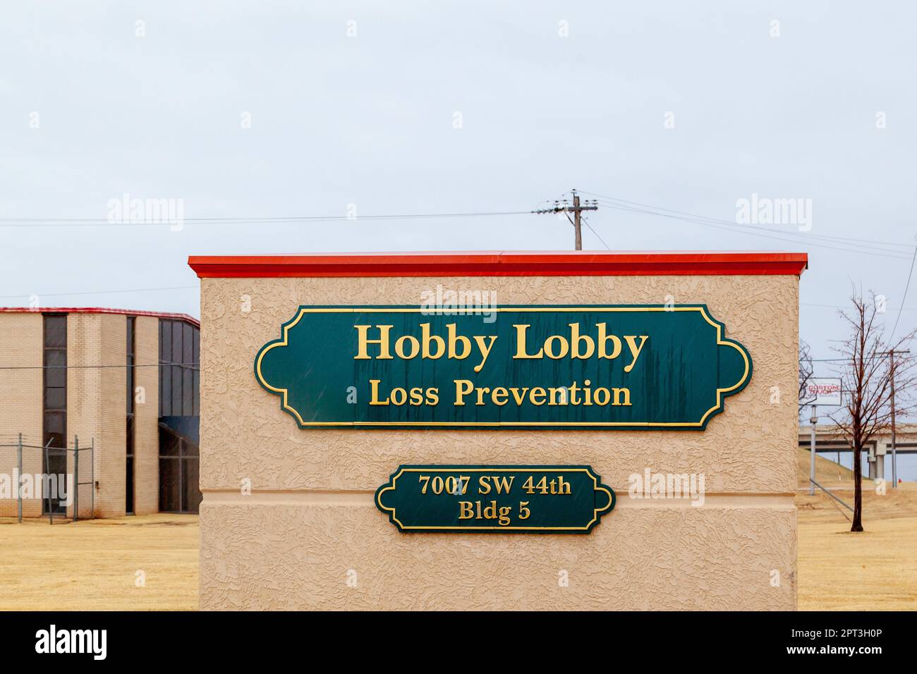 Oklahoma City, OK, USA - 21. März 2022: Hobby Lobby Loss Prevention Offices in Oklahoma City, OK, USA. Stockfoto