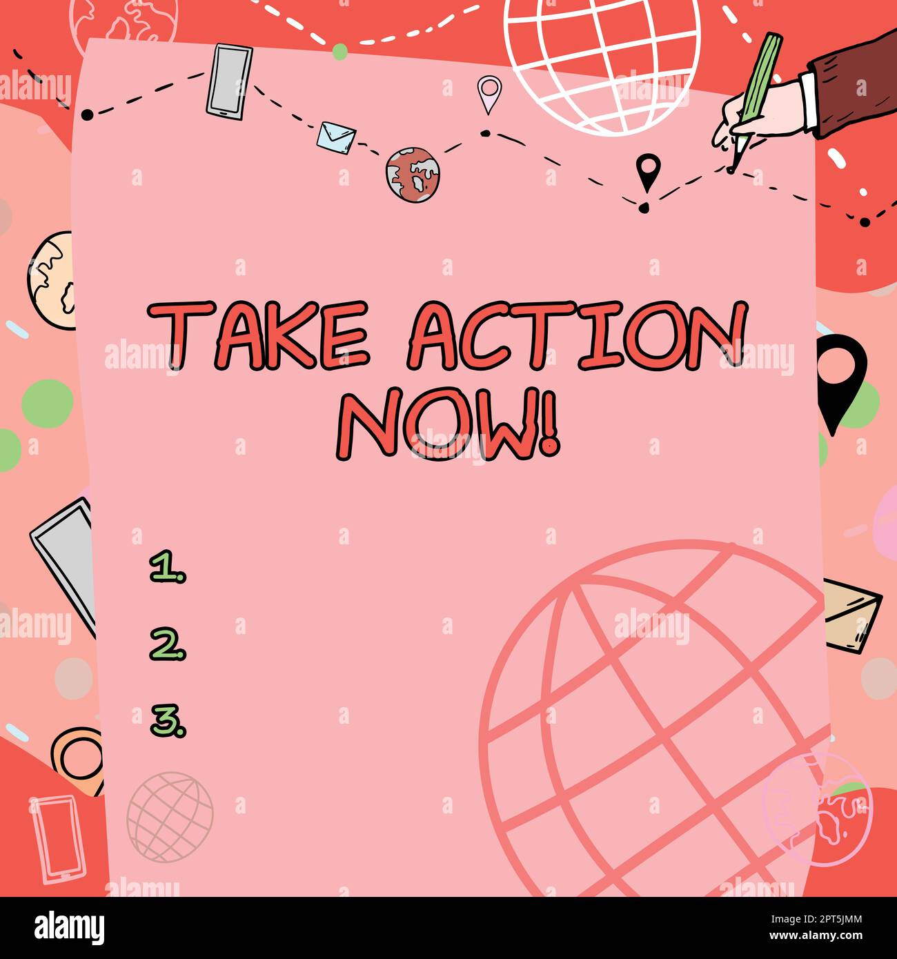 Textunterschrift Präsentation Take Action Now, Internet Konzept Do it now Reaktion sofort etwas muss dringend getan werden Stockfoto