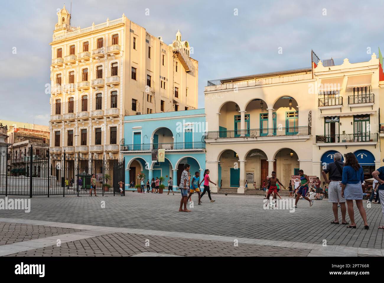 Plaza Vieja, Havanna, Kuba Stockfoto